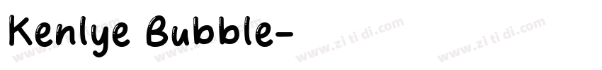 Kenlye Bubble字体转换